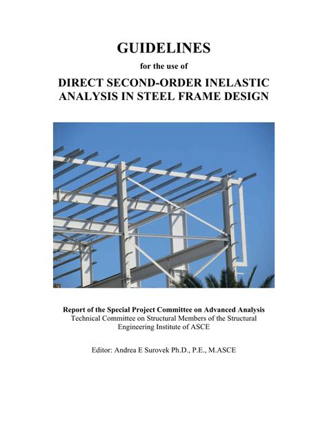 steel frame design pdf